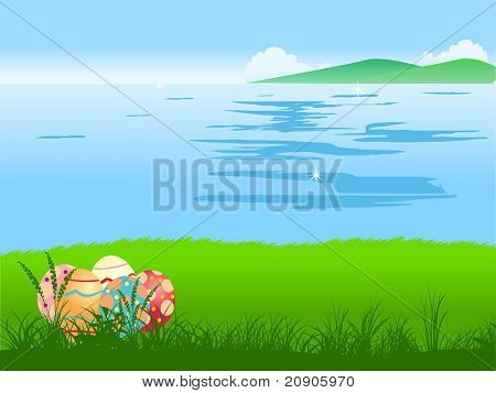 vector easter background abstract vector illustration