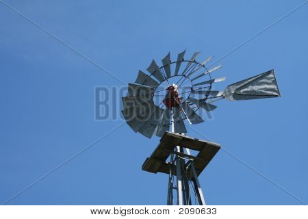 Galvanized Windmill