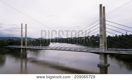 View Of The Eleanor Schonell Bridge In West End, Brisbane