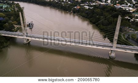 View Of The Eleanor Schonell Bridge In West End, Brisbane