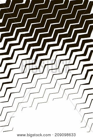 Minimalistic Design. Halfton Cover A4 Format. Halftone Wave Vector Concentric Lines, Modern Business