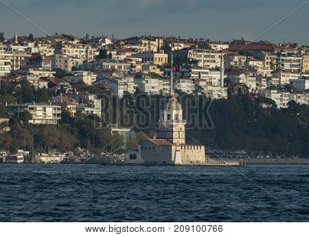Maiden's Tower from European Side of Istanbul