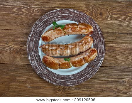 bumbar - Armenian lamb sausage  close up