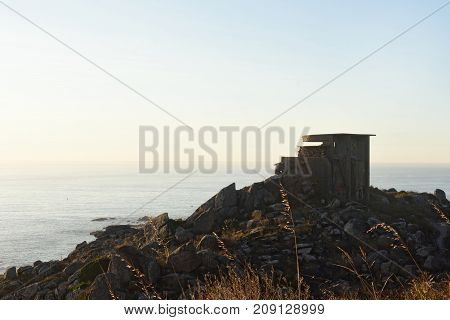Old Military Battery In Cabo Silleiro, Pontevedra Province, Galicia, Spain