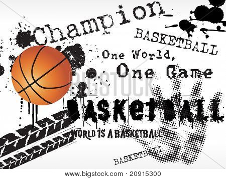 Fondo de baloncesto Grunge