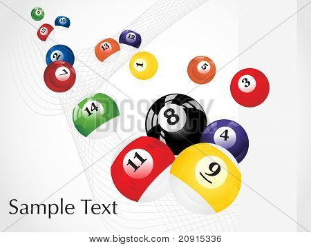 Abstract vector pool balls