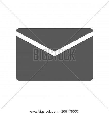 Mail icon. Vector simple illustration of mail icon isolated on white background