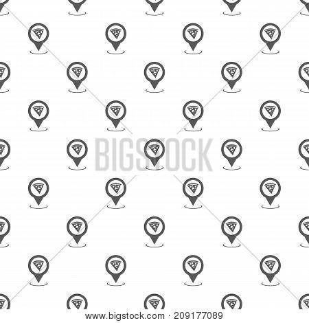 Pizza map pointer pattern seamless. Repeat illustration of pizza map pointer pattern vector geometric for any web design