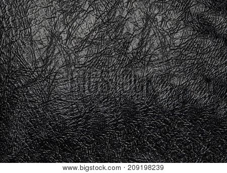 Black leather real artificial texture is large