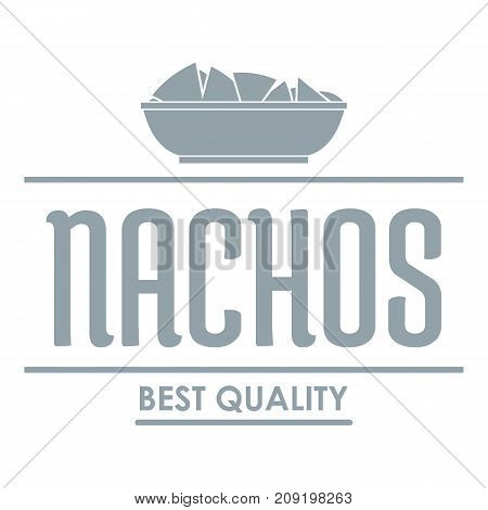 Nachos logo. Simple illustration of nachos vector logo for web