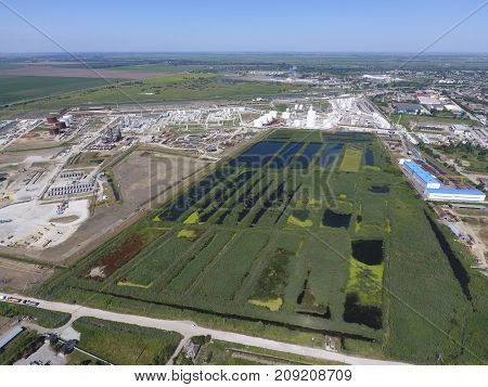 The Sewage Treatment Plant In Slavyansk-on Kuban. Water For Sewa
