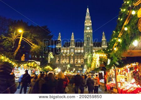 Christmas market in Vienna