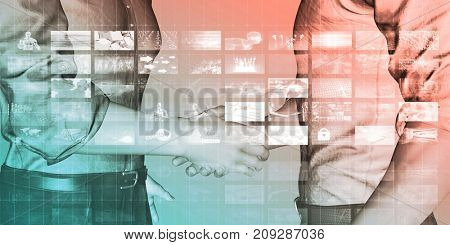 Web Analytics and Monitoring Internet Data Transfer 3D Render