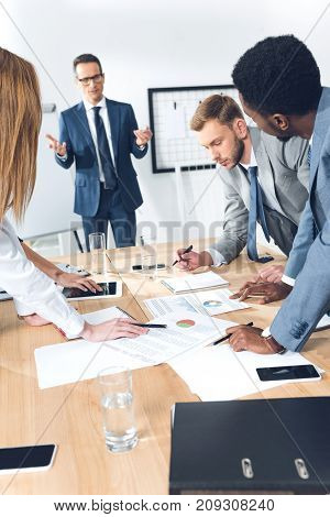 Business Parters Having Conversation