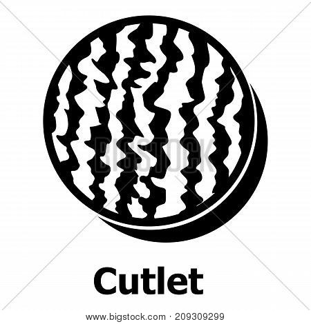Cutlets icon. Simple illustration of cutlets vector icon for web