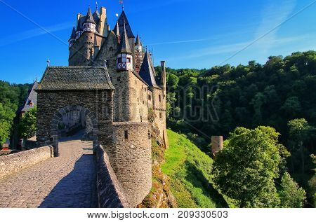 Eltz Castle In Rhineland-palatinate, Germany.