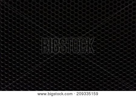 Black background of circle pattern texture,Dark metal texture