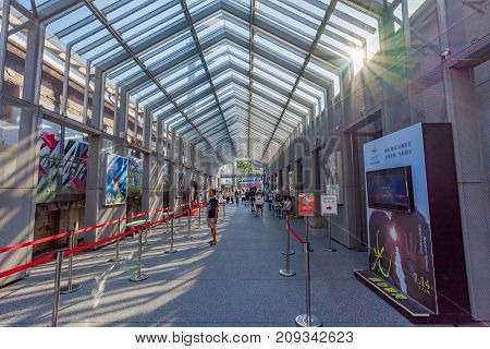 TAIPEI TAIWAN - JULY 15: This is the cinema area of Huashan 1914 creative park which often shows local Taiwanese movies or artistic movies from around the world on July 15 2017 in Taipei