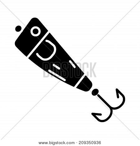 spoon fishing - Bait for fish icon, illustration, vector sign on isolated background