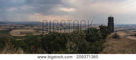Medieval Castle In The Czech Republic On A Hill
