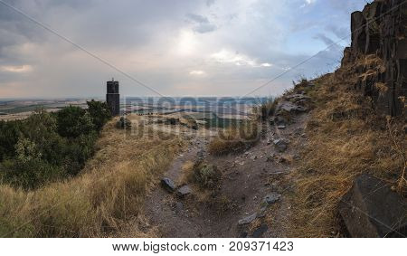Medieval Castle In The Czech Republic On A Hill