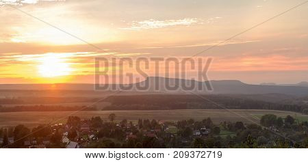 View From The High Hill In The Czech Republic