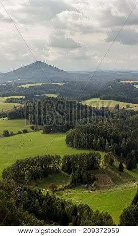 View From The High Hill In The Czech Republic