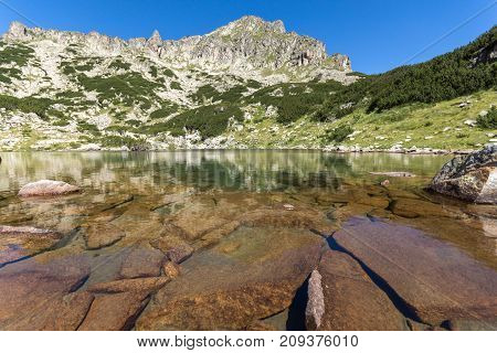 Amazing Landscape with Dzhangal peak and Samodivski lakes, Pirin Mountain, Bulgaria