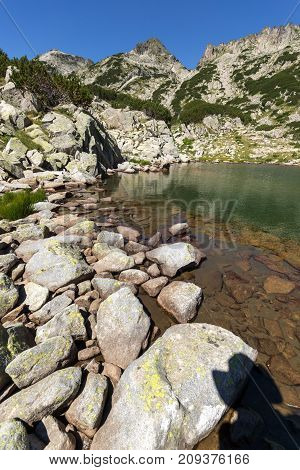 Amazing Landscape with Left Kralev Dvor pass and Samodivski lakes, Pirin Mountain, Bulgaria