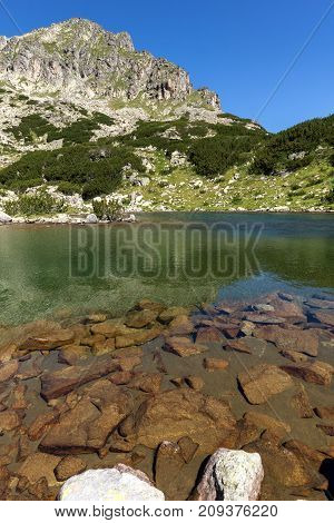 Amazing Landscape with Dzhangal peak and Samodivski lakes, Pirin Mountain, Bulgaria