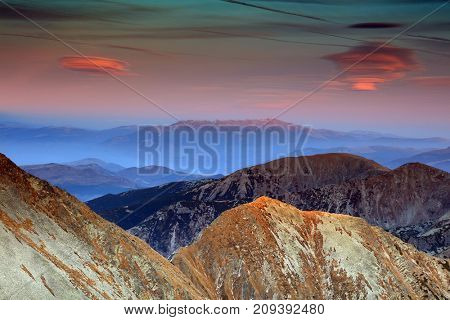 Alpine landscape in National Park Retezat, Romania, Europe