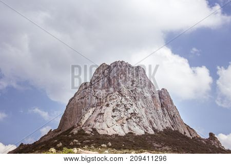 Pena De Bernal Mountain In Queretaro Mexico