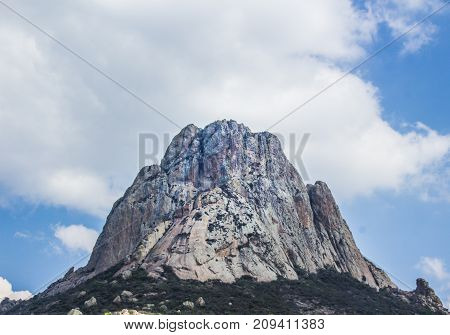 Pena De Bernal Mountain In Queretaro Mexico