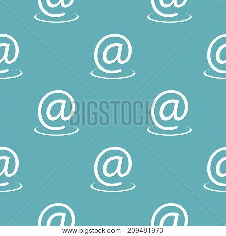 Email address pattern seamless blue. Simple illustration of  vector pattern seamless geometric repeat background