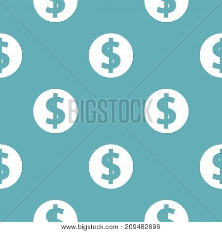 Dollar pattern seamless blue. Simple illustration of  vector pattern seamless geometric repeat background