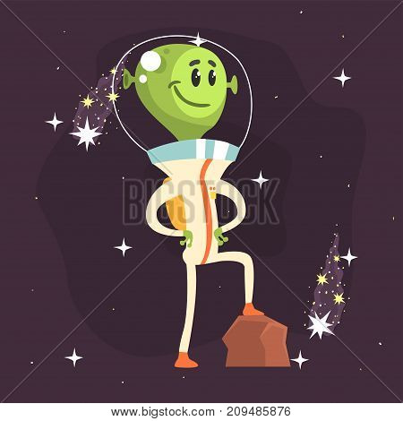Smiling Alien Proudly Vector & Photo (Free Trial) | Bigstock