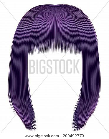 trendy hairs purple colors . kare fringe . beauty fashion