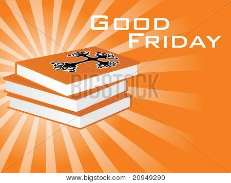 abstract orange rays background with bible