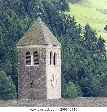 Beautiful View On The Village Of Reshen, The Alps