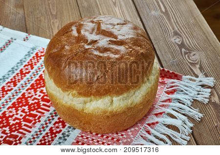 Russian   Round Bread - Karavai