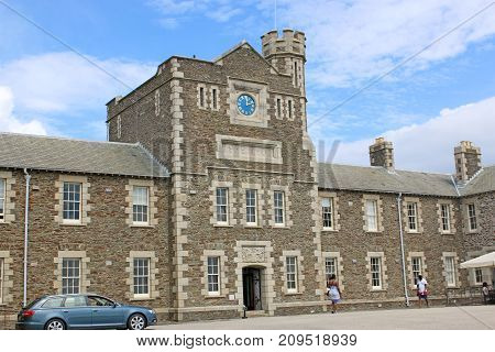 Interior building in Pendennis Castle, Falmouth, Cornwall