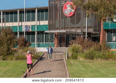 Adelaide, SA, Australia - October 15, 2017: South Australians gather in Elizabeth for the Holden Dream Cruise celebrating 70 years of car manufacturing in Adelaide. The factory will close October 20th ending car manufacturing in Australia for the moment.