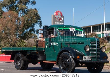 Adelaide, SA, Australia - October 15, 2017: South Australians gather in Elizabeth for the Holden Dream Cruise celebrating 70 years of car manufacturing in Adelaide. The factory will close October 20th ending car manufacturing in Australia for the moment.