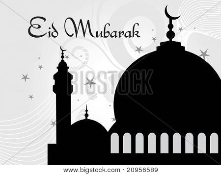 vektorové ilustrace náboženských eid zázemí