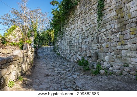 Street of town Oppede-le-Vieux in Provence France