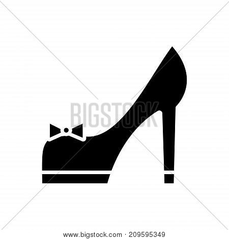 shoues bridal  icon, vector illustration, black sign on isolated background