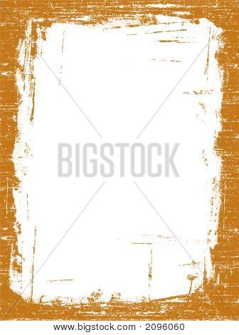 Grungy Orange Border.Eps
