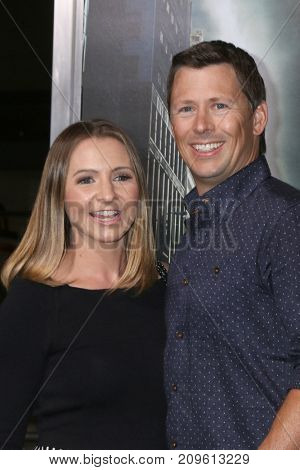 LOS ANGELES - OCT 16:  Beverly Mitchell, Michael Cameron at the Geostorm Premiere at the TCL Chinese Theater IMAX on October 16, 2017 in Los Angeles, CA