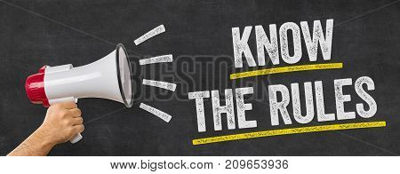 A Man Holding A Megaphone - Know The Rules