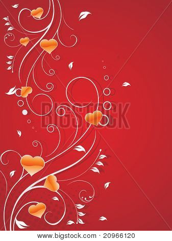 Vector illustration d'arrière-plan de l'amour romantique